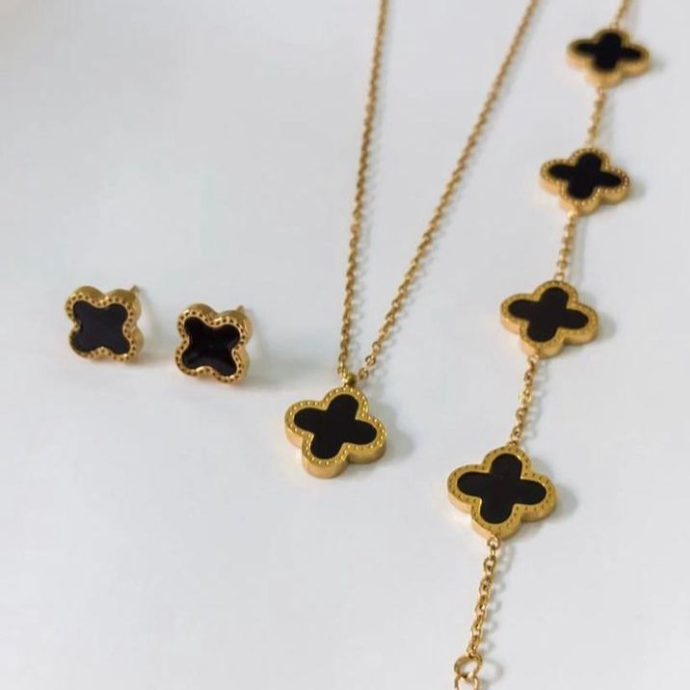Clover Set with Adjustable Ring